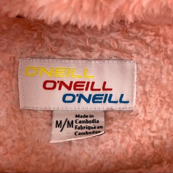 O'Neill Girl's Pink Fluffy Sherpa Sweater size  Medium - Picture 4 of 5